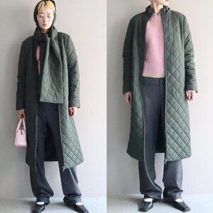 NWT Paloma Wool Otter Padded Coat Khaki XS Removable Hood/Scarf